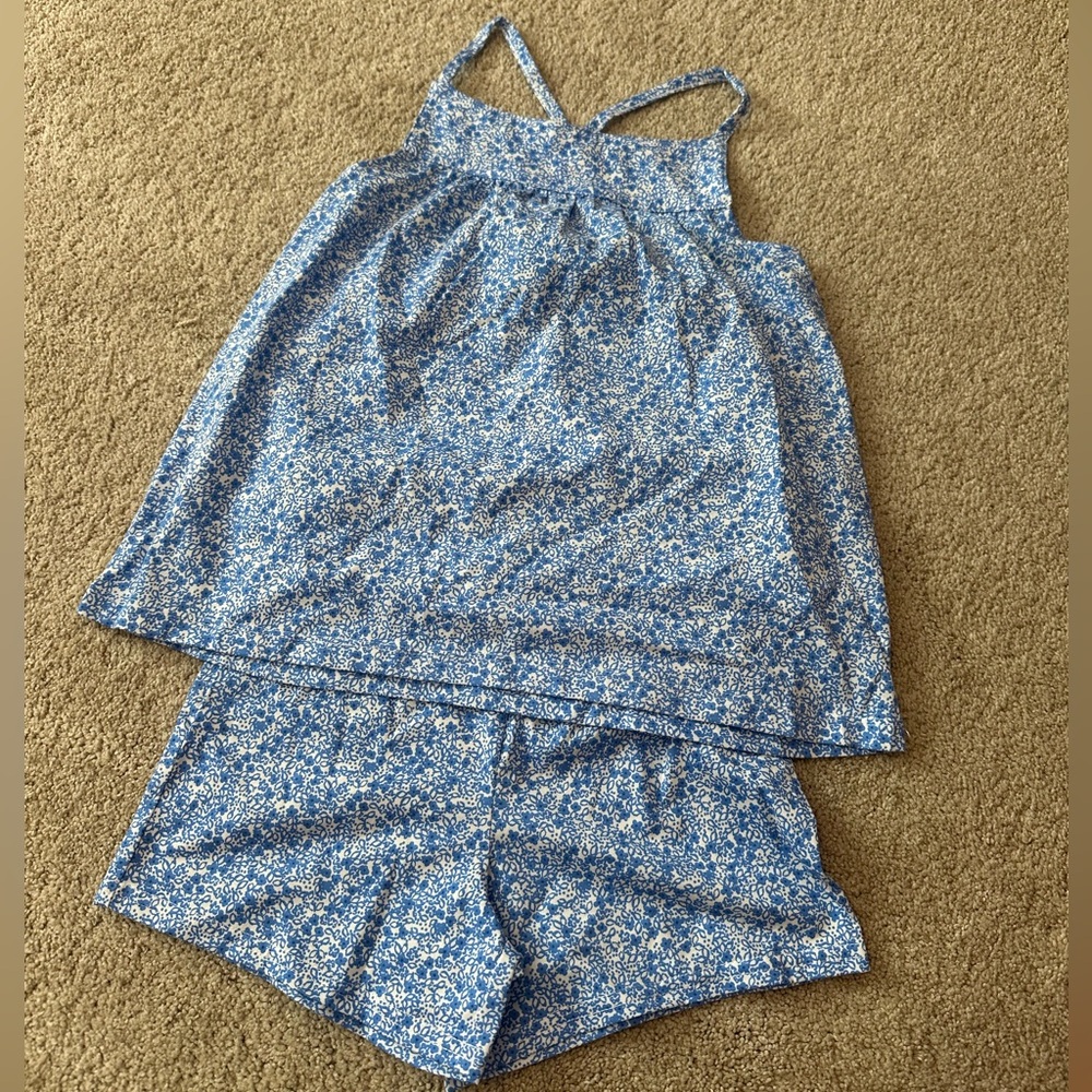 Carter's Blue and White Floral Set